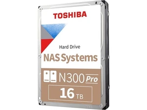 Toshiba N300 Pro 16TB NAS 3.5-Inch Internal Hard Drive - CMR SATA 6 Gb/s 7200 - Picture 1 of 5