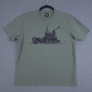 Filson Pioneer camicia rimorchio uomo grande verde fumo manica corta maglietta made in USA - Foto 1 di 9