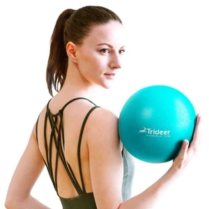 9-Inch Pilates Ball with Exercise Guide for Core Strength, Yoga, Stability, S... - Picture 1 of 6