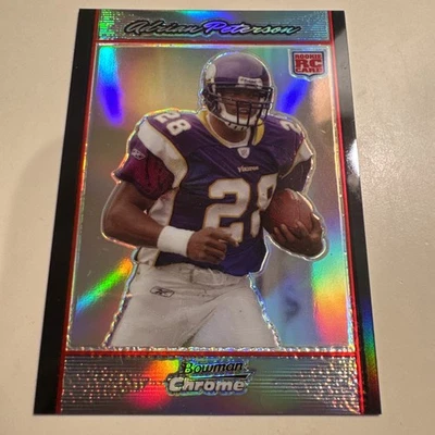 Adrian Peterson 2007 Bowman Chrome - #BC65 REFRACTOR (RC) Rookie Card  - Image 1 of 4