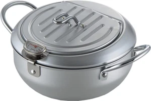 Olla Tempura Yoshikawa SJ1024 7,9 pulgadas (20 Cm), fuego de gas, compatible con inducción, - Imagen 1 de 7