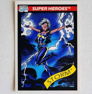 *error* Storm Marvel Universe Impel Misprint 1990 Series Comic Book Card #48 VTG - Image 1 of 4