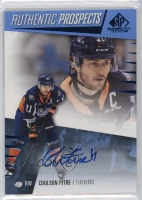 2023-24 Upper Deck SP Game Used CHL Edition Blue Auto Coulson Pitre #28 - Image 1 of 3