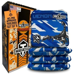 Bolsas Cornhole Titan Venom - Bolsas de frijoles Cornhole aprobadas por ACL PRO para torneos... - Imagen 1 de 7