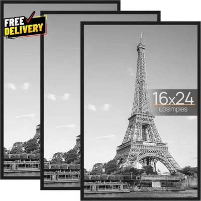 16X24相框黑色3包划痕证明海报框架16X24照片... — 第 1/4 张图片