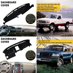 For Ford 1992-1996/2004-2008 F150 F250 Dash F350 Mat Dashmat Cover Black Quality - Picture 1 of 13