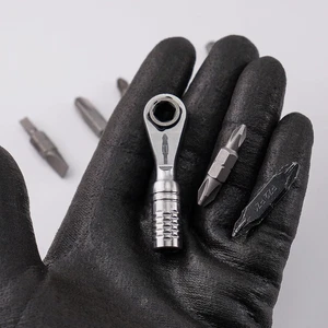 Mini Ratschenschlüssel TG einer der weltweit kleinsten 1/4" EDC Ratschenschlüssel für - Bild 1 von 9