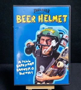 Thrasher Magazine Presents Beer Helmet DVD Preston Maigetter Skate Board Movie - Foto 1 di 4