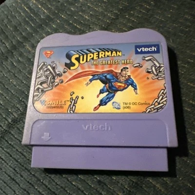 Vtech Vsmile Cartridge ~ Superman ~ The Greatest Hero Cartridge Only - Image 1 of 2