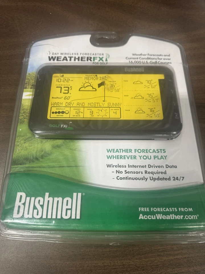 Bushnell Golf FXI 7 Day Wireless Weather Forecaster for Golf New Sealed - Image 1 of 1