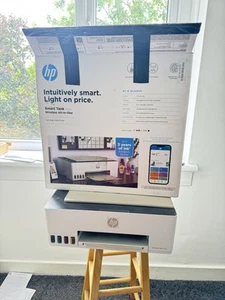 HP Smart Tank 5107 Wireless All-in-One Inkjet Printer w/ Ink - White - Picture 1 of 11