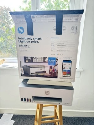 HP Smart Tank 5107 Wireless All-in-One Inkjet Printer w/ Ink - White - Image 1 of 4