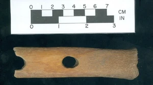 High Plains South Dakota 4-1/2" Bison Rippe Knochenschaft Schraubenschlüssel-Winston Hall - Bild 1 von 2