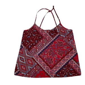 Hollister Bandana Print Adjustable Cami Camisole Tank Size S Small - Picture 1 of 6