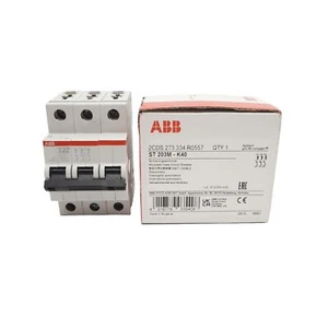 ABB ST203M-K40 Miniature Circuit Breaker, 3-Pole, 40A, 480Y/277VAC, DIN Rail - Picture 1 of 6