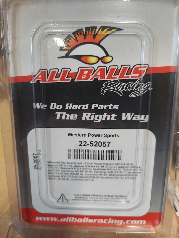 Kit de rodamientos y sellos diferenciales traseros All Balls #25-2057 Polaris Foto 1 de 3