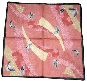 Ladies Japanese 100% Silk Handkerchief, Stylish And Elegent  Design By Junichi - Picture 1 of 9