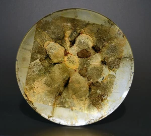 c1960 Modernist Glass Plate by Eugene Winters, Albany Artists Group, New York - Picture 1 of 4