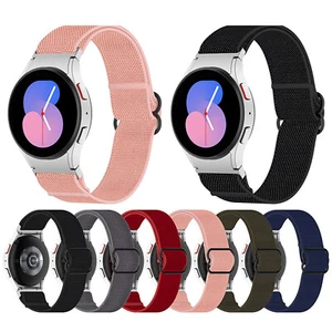 Nylon Watch Strap Stretch Woven Strap for Samsung Galaxy watch5 - Picture 1 of 18