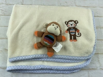 Manta de Recepción de Seguridad para Bebé Cribmates Mono Lovey 30"x40" Beige Vellón Foto 1 de 4