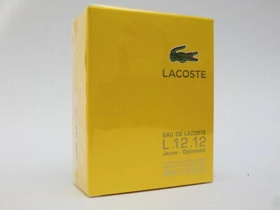 Lacoste Eau de Lacoste L.12.12 Jaune Optimistic EDT Spray 100ml - 3.3 Oz BNIB - image 1 of 4