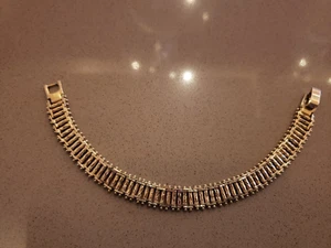 Estate Gold Plated bar bracelet - Picture 1 of 3
