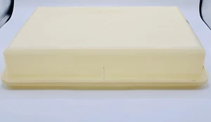 Tupperware Vintage Rectangular Cake Saver Keeper with Lid 13x9x3 Clear - Picture 1 of 8