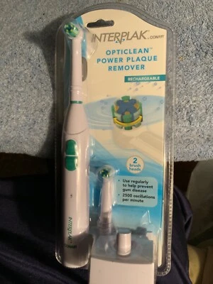 Interplak Opticlean Power Plaque Remover Rechargeable Toothbrush New Sealed - Image 1 of 3