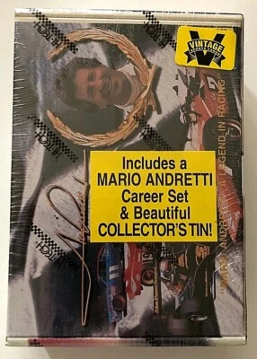 Vintage Sports Cards Hi-Tech Mario Andretti Racing Career Set & Collectors Tin - Image 1 of 4