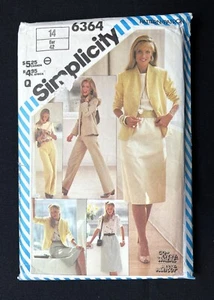 Simplicity 6364 Misses Skirt, Pants, Blouse, Jacket 1983 Pattern size 14 Uncut - Picture 1 of 2