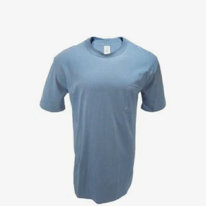 TOWNCRAFT Men TShirt Pocket Single Stitch Light Blue 3XL Cotton USA Vintage NOS - Picture 1 of 7