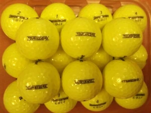 24 BRIDGESTONE TOUR B330 YELLOW GOLF BALLS PEARL / GRADE A LAKE BALLS FREE P&P - Picture 1 of 1