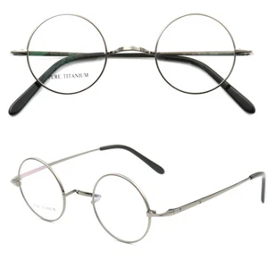 Retro Lennon Eyeglasses Frames Men Women Titanium Full Rim Round Vintage Glasses - Picture 1 of 17