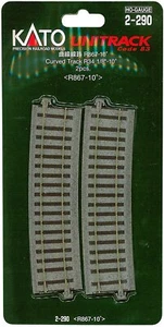 Kato HO Scale ~ New 2025 ~ 867mm 34-1/8" Radius Curve 10-Degree (2) 2290 - Picture 1 of 1
