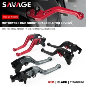 CNC Short Brake Clutch Levers For CF MOTO 250SR 300SS 300 SR 300NK 2022 2023 - Picture 1 of 20
