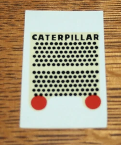 Vintage Ertl Caterpillar 944 Wheel Loader Traxcavator Toy Rear Grill Decal NOS - Picture 1 of 2