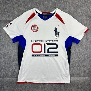 Polo Ralph Lauren USA Olympic Team 2012 Jersey Men's Medium Red White Blue - Picture 1 of 10