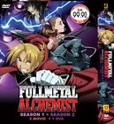 *Dvd* Anime Fullmetal Alchemist Season 1-2 + 2 Movie +Ova English Subs Reg All
