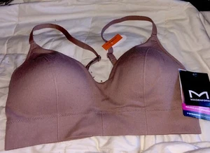Maidenform Damen Größe Small nahtloser Bralette DM2303 hellbraun neu mit Etikett - Bild 1 von 7
