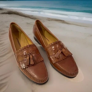 Johnston & Murphy elegante Schuhe Leder Breland Kiltie Quaste Halbschuh Herren 10.5N NEU - Bild 1 von 9