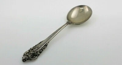 Colher de sopa creme Wallace Grande prata esterlina barroca 6" - 1 peça! - Imagem 1 de 4