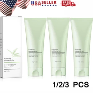 1/2/3X Purifying Exfoliating Gel Gentle Purifying Facial Skin Remove Blackheads - Picture 1 of 15