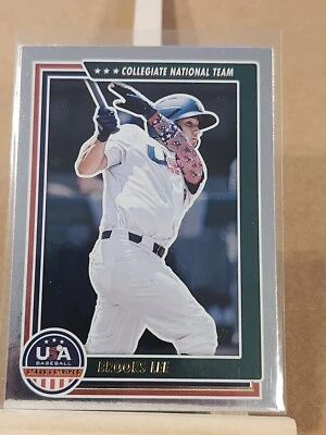 2022 Panini USA Baseball Stars & Stripes Brooks Lee USA #17 - Image 1 of 2