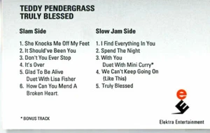 Teddy Pendergrass Truly Blessed PROMO ADVANCE DEMO Cassette Tape Album Soul Funk - Foto 1 di 2