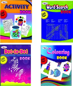 Libri A4 - Libro Attività Ricerca Parole Dot to Dot Books Bambini Confezione Attività Viaggio - Foto 1 di 18