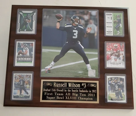 Russell Wilson Seattle Seahawks Plaque Cover