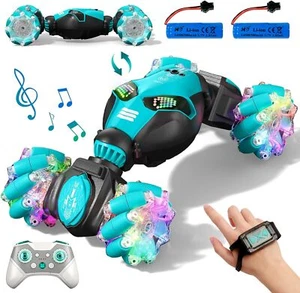 Gesture Sensing RC Stunt Car with Lights Music for Kids 6 12 Years Old 4WD - Picture 1 of 9