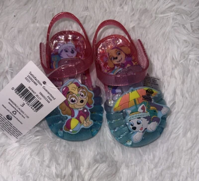 Nickelodeon Niñas PAW Patrulla Jalea Sandalias Pescador Mary Jane Zapatos NUEVO Talla 3 Foto 1 de 4