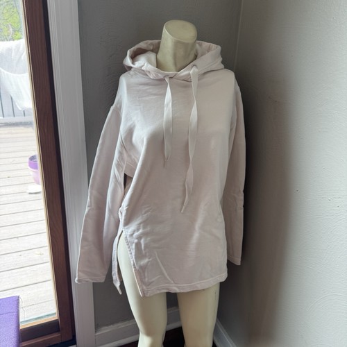 OFF WHITE Felpa con cappuccio pullover Athleta bianco sporco taglia xxs