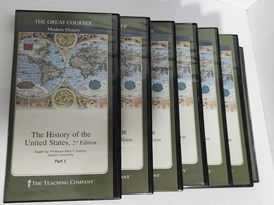 Lot of 7 The Great Courses DVDs History Of The U.S. 2nd Addition Prof Guelzo EMU Foto 1 de 4
